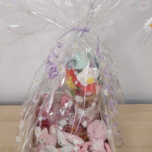 Caja decorativa con detalles para cuidado cara y pelo